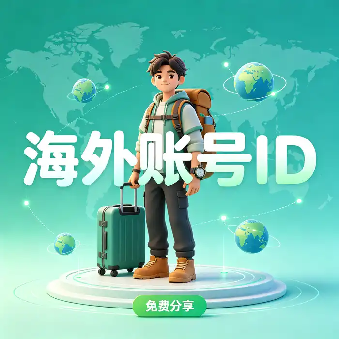 免费iOS中国ID分享与美区ID账号管理指南的竖版视觉